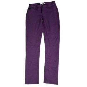 Calvin Klein & Co Straight Leg Classic Pants Elderberry Size 4 New with Tags